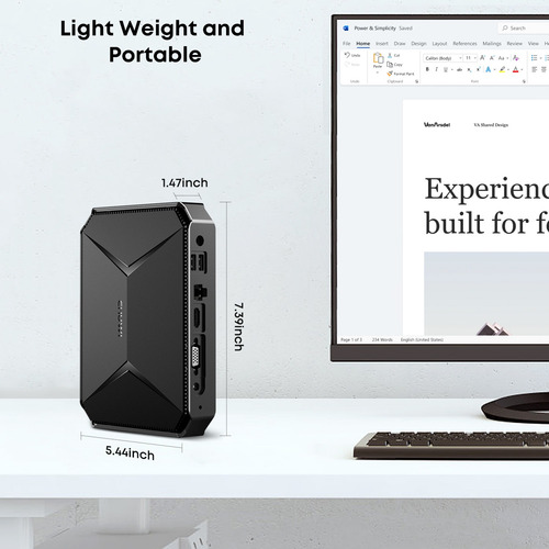 Mini Pc Chuwi Intel N100 8gb Ddr5 256gb Ssd Win11 Wifi6