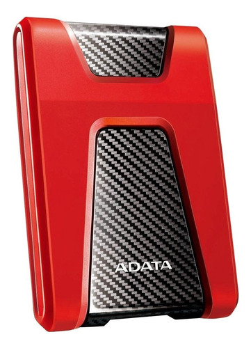 Imagen 2 de 3 de Disco duro externo Adata DashDrive Durable HD650 AHD650-2TU31 2TB rojo