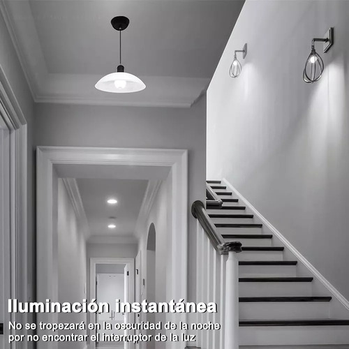 Banna 8 Focos Led Ahorrador Con Sensor De Movimiento 9w E27