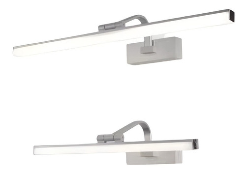 Barra Lámpara Led Moderna De Baño O Cuadros  57 Cm Silverled