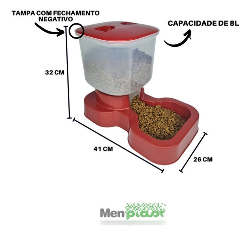 Imagem 4 de 6 de Kit Bebedouro E Tratador Para Cachorro Grande Porte Automat.