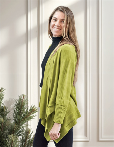 Saco Cardigan Oversize Con Manguines Tejidos En Punto Morley