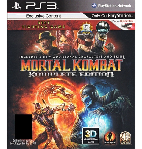 Imagen 1 de 1 de Ps3 Digital Mortal Kombat Komplete Edition - Digital Ps3