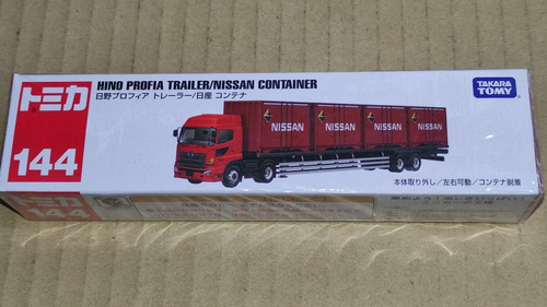 Tomica #144 Hino Profia Trailer / Nissan Container