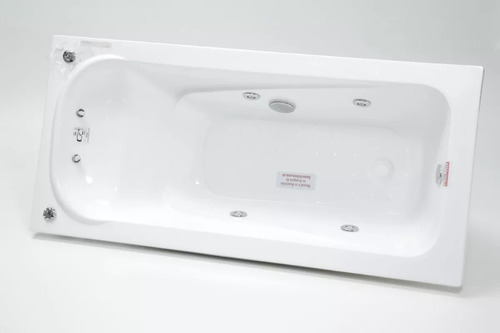 Imagen 2 de 10 de Bañera Con Hidromasaje 145 X 70 Blanco 6 Jets Envio Gratis