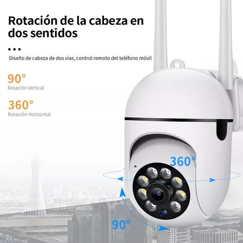 Cámara De Seguridad Wifi Exterior 1080p Con Led Iluminación