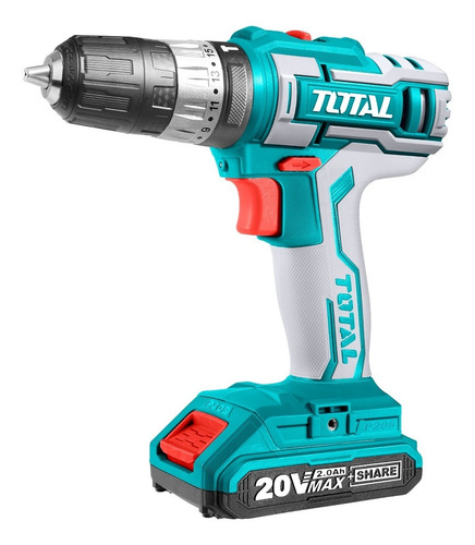 Imagen 1 de 2 de Taladro De Impacto Inalámbrico De 3/8 20v Total Tools