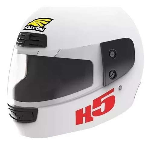 Casco Homologado Moto Integral Halcon H5 Blanco L(60cm) 2024