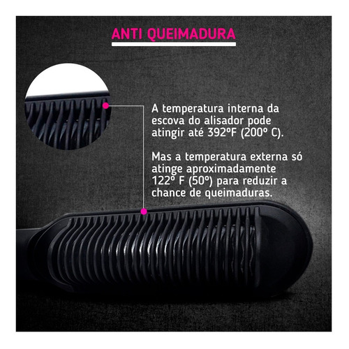 Imagem 5 de 10 de Escova Alisadora Modeladora E Secadora Straight Comb