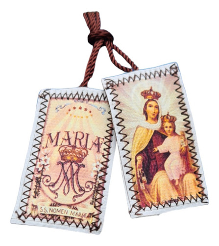 Escapularios Virgen Del Carmen 100 Piezas 2.5x4cm