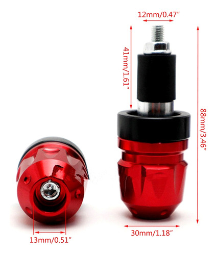 Empuñaduras De Manillar De 7/8 Pulgadas Para Motocicletas, S