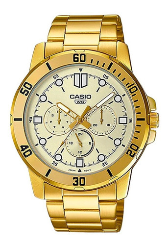 Reloj Hombre Casio Mtp-vd300g-9e Dorado Análogo