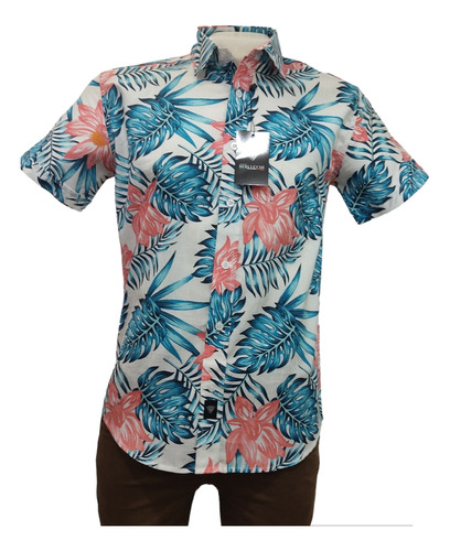 Camisa Giorgio Berlucchi Mc24-24 Hawaiana 2024 Slim Fit 