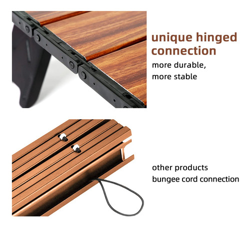 Mesa De Playa Plegable Portátil De Aluminio Ultraligera