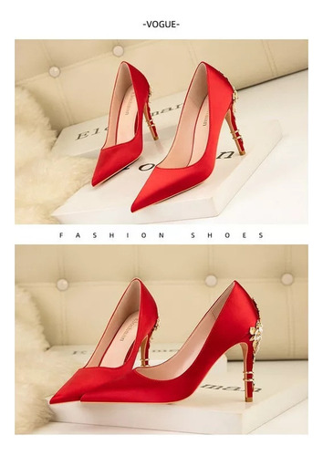 Zapatos De Boda De Tacón Alto Con Flores De Moda Para Mujer