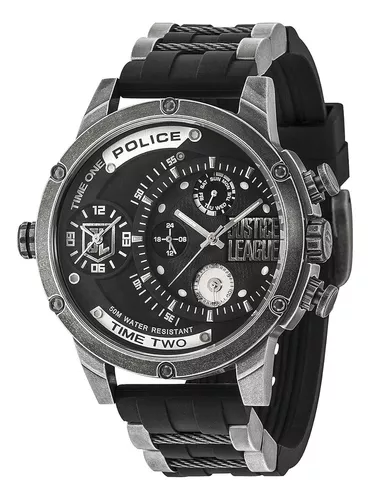 Reloj Police hombre PL.14536JSU-04P colección Adder acero inoxidable  multifunción