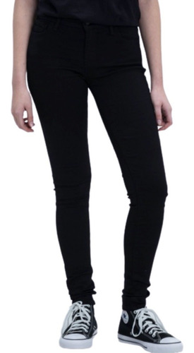 Jean Levis Mujer 710 Negro Super Skinny Performance Adv