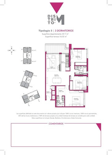 Imagen 2 de 9 de Va801 Venta Apto 3 Dorm A Estrenar Malvin - En Distrito M