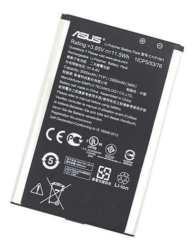 Asus Zenfone 2 Laser Batería De Repuesto 3000mha