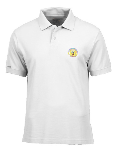 Camiseta Tipo Polo Bob Esponja Arcoiris Sonrisa Php