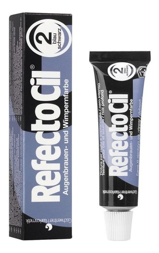 Imagem 3 de 4 de Kit Refectocil Tinta Cílios Sobrancelhas 2 Preto Azulado + Oxidante 100ml + Brinde