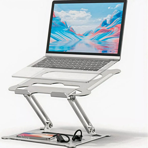 Suporte Para Notebook Aluminio Vertical Multi Angulo Apoio