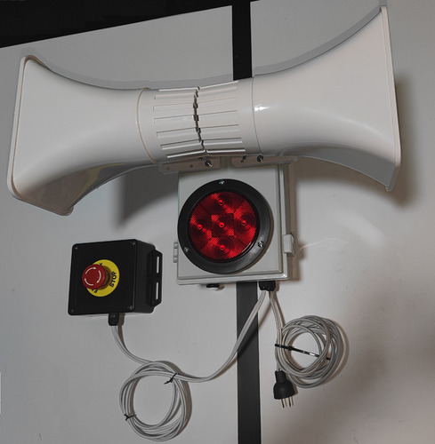 Alarma Vecinal Doble Potencia, Boton De Emergencia.