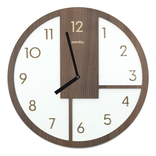 Reloj Madera De Pared - Oliver - 45cm X 45cm