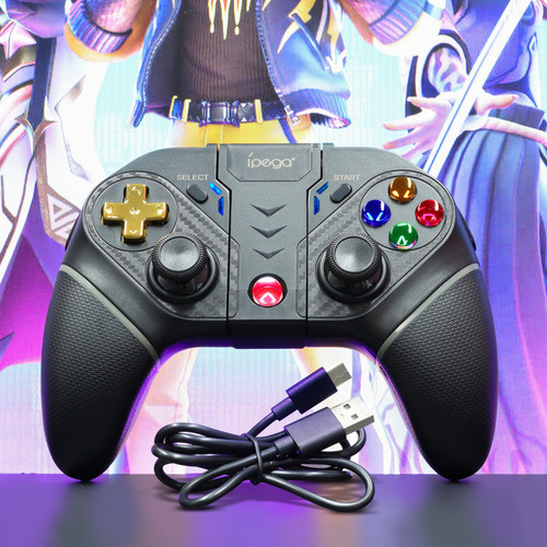 Controle Joystick Pg-9218 Ipega Bluetooth 5.0 Modo Turbo Cor Preto