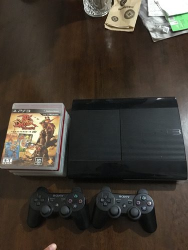 Playstation 3, Sony, Super Slim Con 7 Juegos (Reacondicionado)