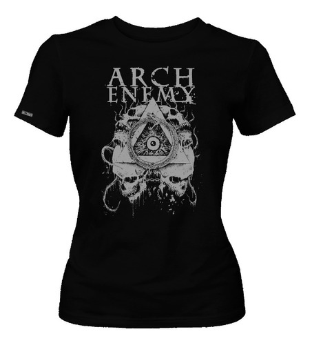 Camiseta Arch Enemy Triangulo Illuminati Serpiente Banda Dbo