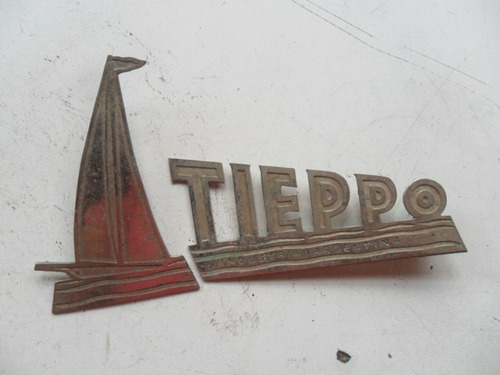 Insignia Antigua Cartel Tieppo Velero Industria Argentina