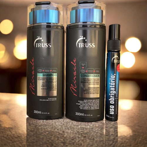 Miracle Shampoo Condicion 300ml + Uso Obrigatório 30ml Truss