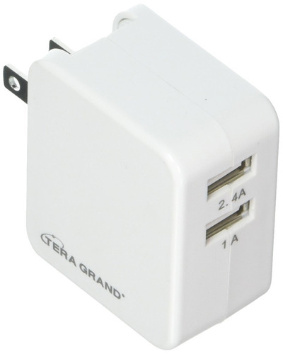 Cargador De Pared Tera Grand Dual Port Usb 3.4a 17