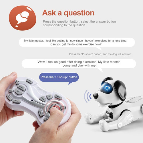 Juguete Interactivo De Perro Robot Inteligente Para Niños