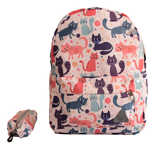 Bolso Morral Tmt Para Mujer Decorado. Porta Pc. 12 Litros.