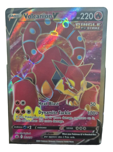 Carta Pokémon  Original Volcanion V Tcg Original