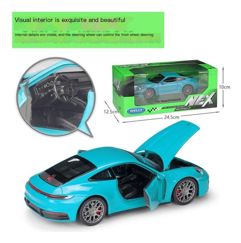 Ornamento Modelo Simulación Porsche 911 Carrera 4s
