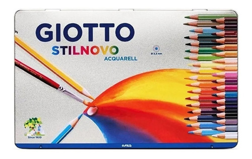 Lapices Giotto Stilnovo Acuarelable Lata X 36 Colores