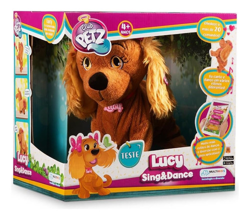 Pelúcia Interativa - Cachorrinha Lucy - Br469 - Multikids