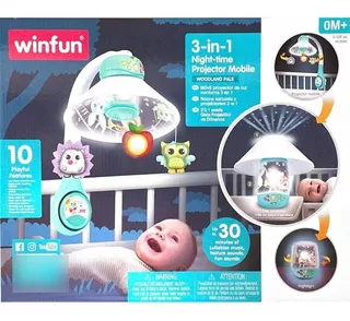 Movil Musical Con Luz Winfun 3-in-1 Night-time Projector