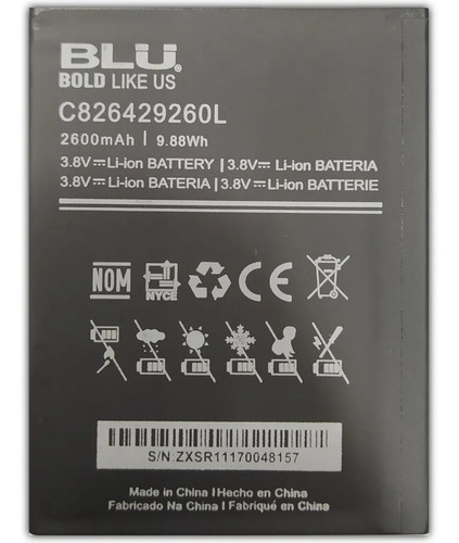 Batería Pila Blu Advance 5.2 A230 Grand M2 C826429260l