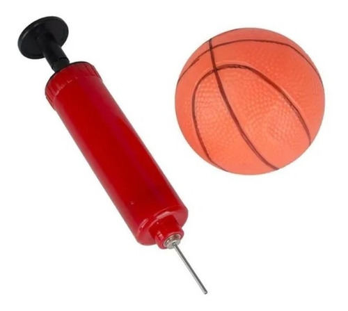 Imagem 4 de 6 de Cesta De Basquete Infantil Tabela Bola E Inflador Regulável