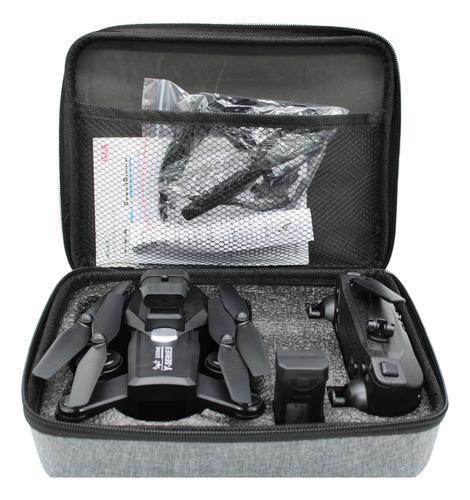 Drone Mini Y107 2 Cámaras Hd Conectividad Wifi 2.4 Ghz 120m Color Negro