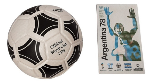 Balón Para Fútbol #2 Mundial Argentina 1978 + Afiche 