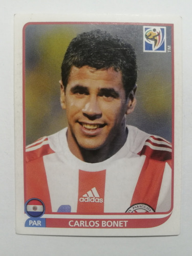 Estampa Panini South África 2010 #438 Carlos Bonet Paraguay 