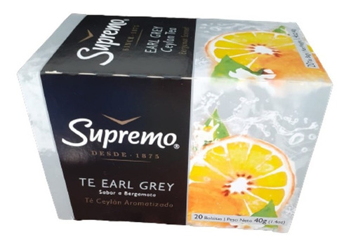 Té Earl Grey (marca Supremo)