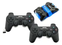 Comprar Joystick Pc Inalambrico Doble 2 En 1 Vibracion Gamepad 2.4g Color Negro