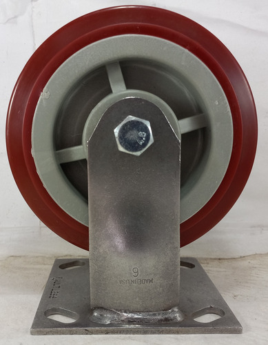 4 Ruedas Llantas Rodajas 6x2 Poliuretano C/ Acero Inoxidable