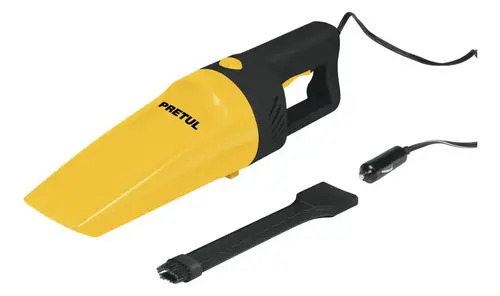 Aspiradora Para Auto ASP-12V-P De Color Amarillo/Negro Pretul